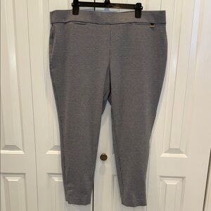 Anne Klein Monochrome Houndstooth Trousers